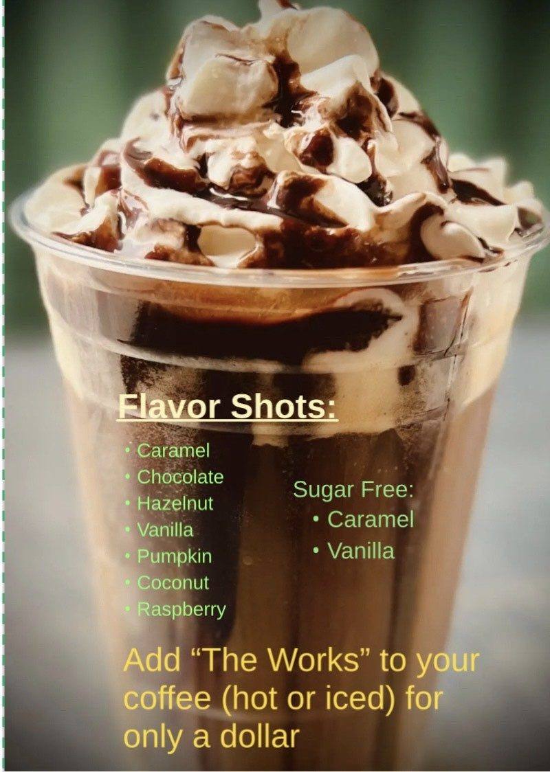 Frozen mocha drink