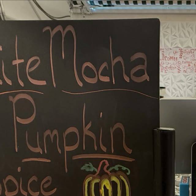Pumpkin spice chalkboard
